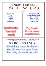 English Worksheet: past tense