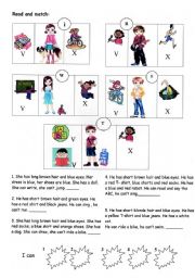 English Worksheet: Read and match