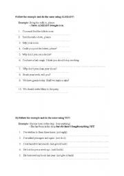 English Worksheet: already-yet