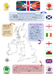 English Worksheet: THE BRITISH ISLES