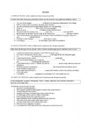 English Worksheet: Vocabulary concerning books