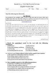 English Worksheet: Test - Problem Page (teens problems)