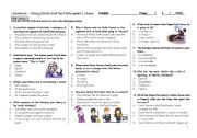 English Worksheet: Harry Potter Book 1 Quiz 1