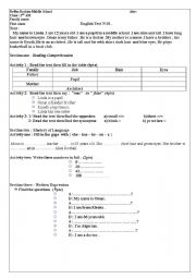 English Worksheet: A few exercises to practise vocabulary connected with the topic 