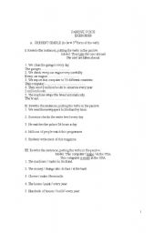 English worksheet: passive voice