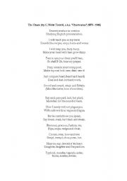 English Worksheet: The Chaos