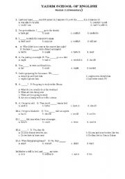 English worksheet: models