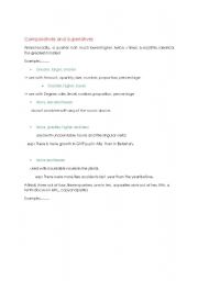 English Worksheet: comparatives and superlatives