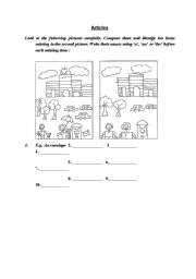 English worksheet: Articles