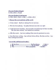 English Worksheet: present perfect 