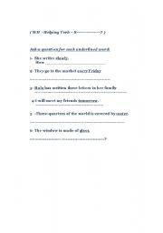 English worksheet: Fprming Questions