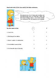English Worksheet: Reading for specific information