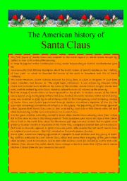 English Worksheet: The American History of Santa Claus