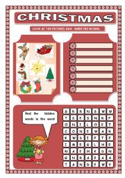 CHRISTMAS WORD SEARCH