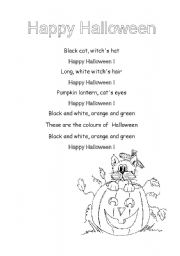 English worksheet: happy halloween 