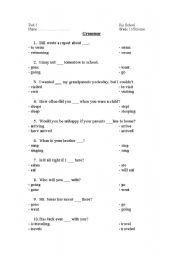 English Worksheet: Test- grade 11