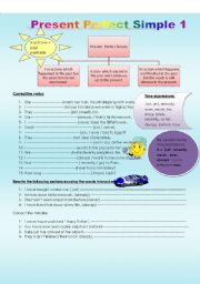 English Worksheet: present pefect simple