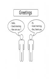 English worksheet: Greetings