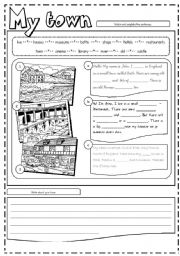 English Worksheet: Places in town (3/3)