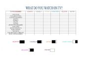 English Worksheet: A TV survey