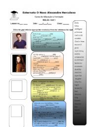 English Worksheet: Twilight filling in the gaps