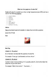 English worksheet: Swine Flu Worksheet