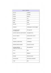 English Worksheet: Wedding Voc