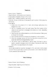 English Worksheet: lesson plans for speaking activities