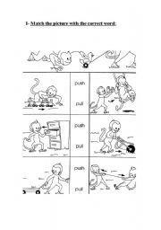 English Worksheet: forces and movements