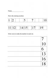 English Worksheet: Draw more-Maths