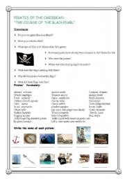 English Worksheet: Pirates of the Caribbean 