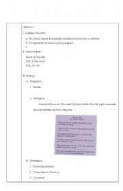 English worksheet: Pronoun Lesson Plan