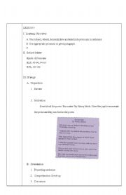 English Worksheet: Pronoun Lesson Plan