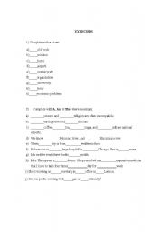 English worksheet: ARTICLES