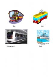 English worksheet: means of transport2 