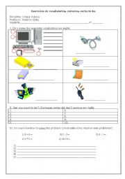 English worksheet: Computer