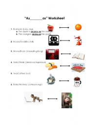 English worksheet: Comparison - 