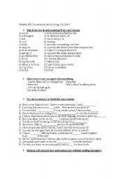 English Worksheet: College Life 1
