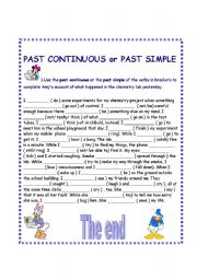 past continuous or past simple