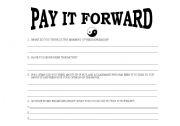 English worksheet: pay it forward