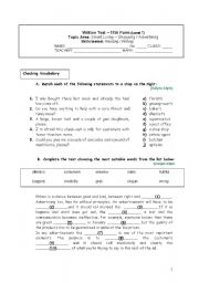 English Worksheet: Shopping and advertising