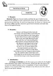 English Worksheet: From the Essay on Criticism     Alexander Pope