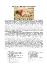 English Worksheet: Gullivers Travels