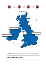 English Worksheet: Gepgraphy - UK