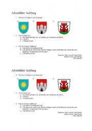 English Worksheet: worksheet about salzburg