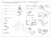 English Worksheet: School materials