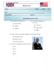 English worksheet: Test - Age and Numbers