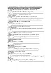 English Worksheet: paraphrasing