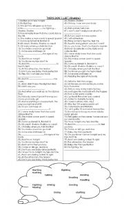 English Worksheet: present continuous