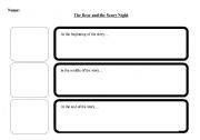 English worksheet: story caption blanks